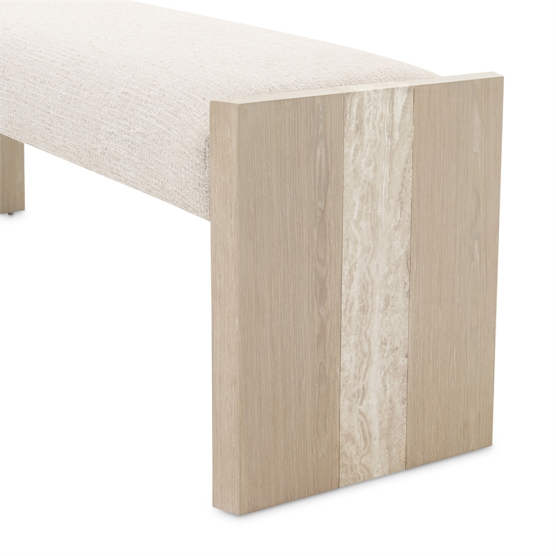 Lotus Bay Accent Bench - Tusk/Sand