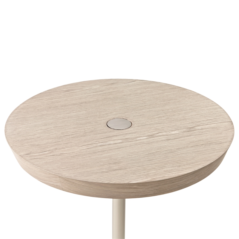 Lotus Bay Round Chairside Table - Sand