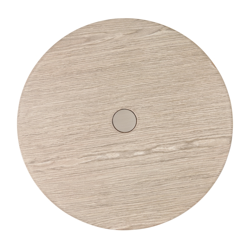 Lotus Bay Round Chairside Table - Sand