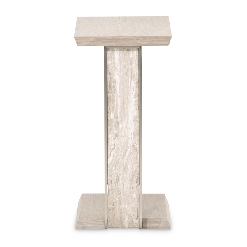 Lotus Bay C-Shaped Accent Table - Sand