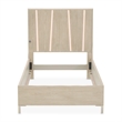 Lotus Bay Twin Panel Bed with LED Lights - Sand