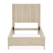 Lotus Bay Twin Panel Bed with LED Lights - Sand