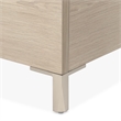 Lotus Bay Twin Panel Bed with LED Lights - Sand