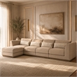 Portrait 5-Piece Modular Sectional - Toffee/Sienna Brown