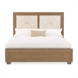Portrait Queen Panel Bed with LED Lights - Sienna Brown