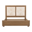Portrait Queen Panel Bed with LED Lights - Sienna Brown