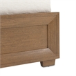 Portrait Queen Panel Bed with LED Lights - Sienna Brown