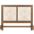 Portrait Eastern King Panel Bed with LED Lights - Sienna Brown