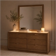 Portrait Dresser with Mirror - Sienna Brown