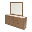 Portrait Dresser with Mirror - Sienna Brown