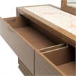 Portrait Dresser with Mirror - Sienna Brown