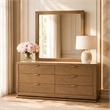 Portrait Dresser with Mirror - Sienna Brown