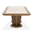 Portrait Wide Rectangular Dining Table - Sienna Brown