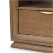 Portrait 1-Drawer Nightstand with LED Lights - Sienna Brown