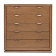 Portrait 5-Drawer Chest with LED Lights - Sienna Brown