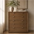 Portrait 5-Drawer Chest with LED Lights - Sienna Brown
