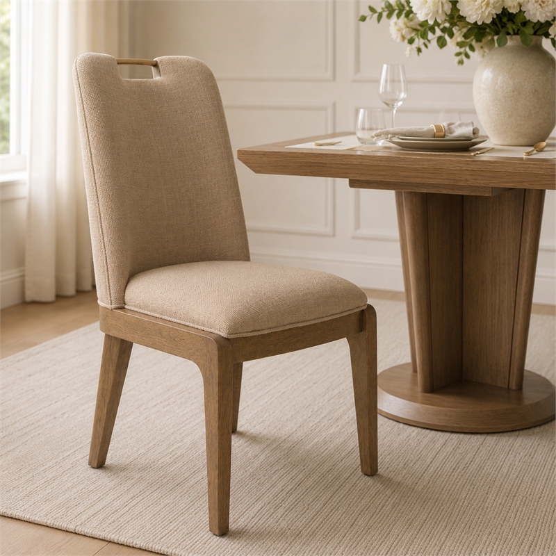 Portrait Dining Side Chair - Set of 2 - Toffee/Sienna Brown