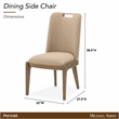 Portrait Dining Side Chair - Set of 2 - Toffee/Sienna Brown