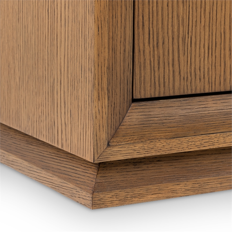 Portrait Wood TV Console - Sienna Brown