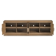 Portrait Wood TV Console - Sienna Brown