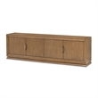 Portrait Wood TV Console - Sienna Brown