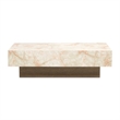 Portrait Rectangular Cocktail Table - Sienna Brown