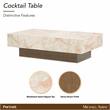Portrait Rectangular Cocktail Table - Sienna Brown