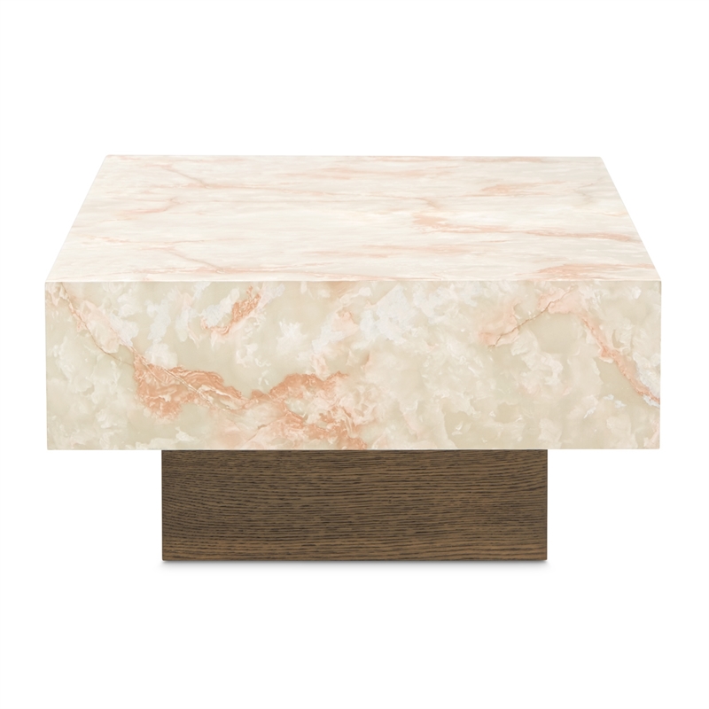 Portrait Rectangular Cocktail Table - Sienna Brown