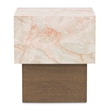 Portrait Square End Table - Sienna Brown