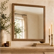 Portrait Wall Accent Mirror - Sienna Brown