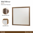 Portrait Wall Accent Mirror - Sienna Brown