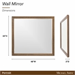 Portrait Wall Accent Mirror - Sienna Brown