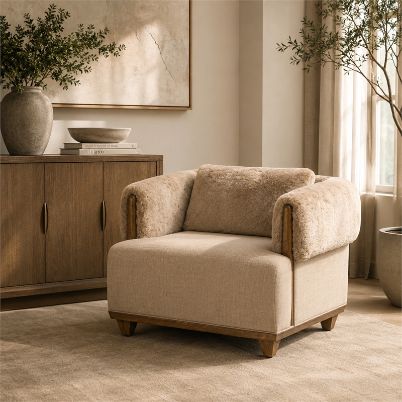 Portrait Accent Chair - Toffee/Sienna Brown