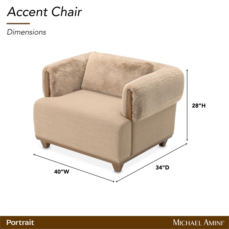 Portrait Accent Chair - Toffee/Sienna Brown