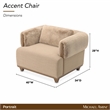 Portrait Accent Chair - Toffee/Sienna Brown