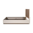 Pavira Eastern King Bed with LED Lights - Walnut