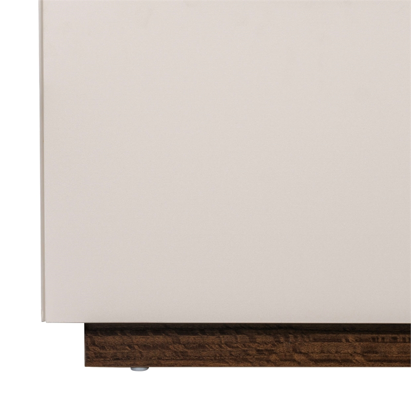 Pavira Eastern King Bed with LED Lights - Walnut