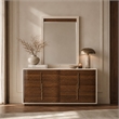 Pavira Dresser with Mirror - Walnut