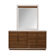 Pavira Dresser with Mirror - Walnut
