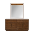 Pavira Dresser with Mirror - Walnut