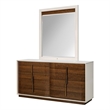 Pavira Dresser with Mirror - Walnut