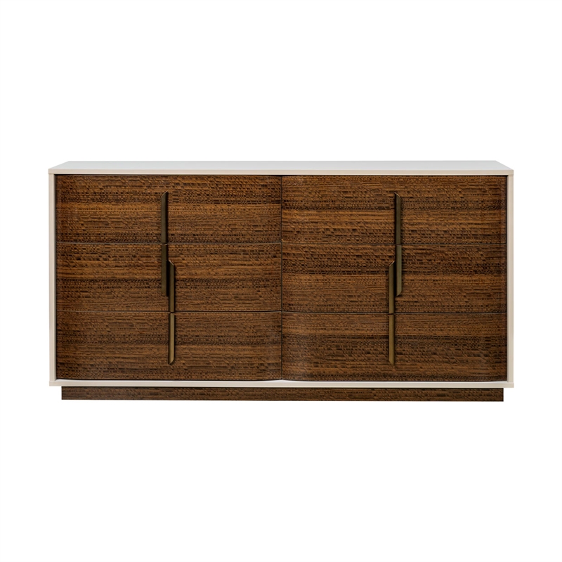 Pavira 6-Drawer Dresser - Walnut