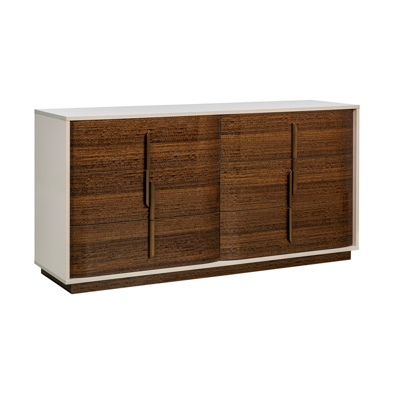 Pavira 6-Drawer Dresser - Walnut