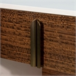 Pavira 1-Drawer Nightstand with LED Lights - Walnut