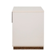 Pavira 1-Drawer Nightstand with LED Lights - Walnut