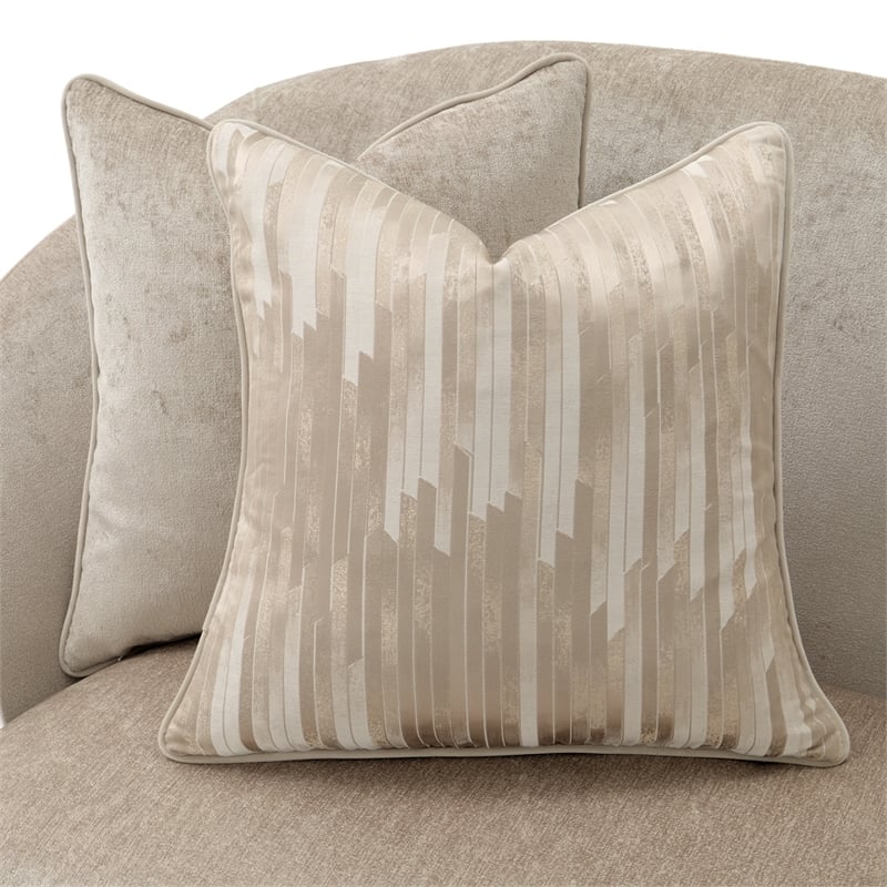 La Rachelle Chenille 3-Seater Sofa - Lustre/Champagne