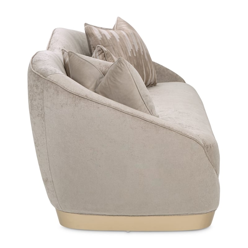 La Rachelle Chenille 3-Seater Sofa - Lustre/Champagne
