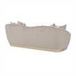 La Rachelle Chenille 3-Seater Sofa - Lustre/Champagne