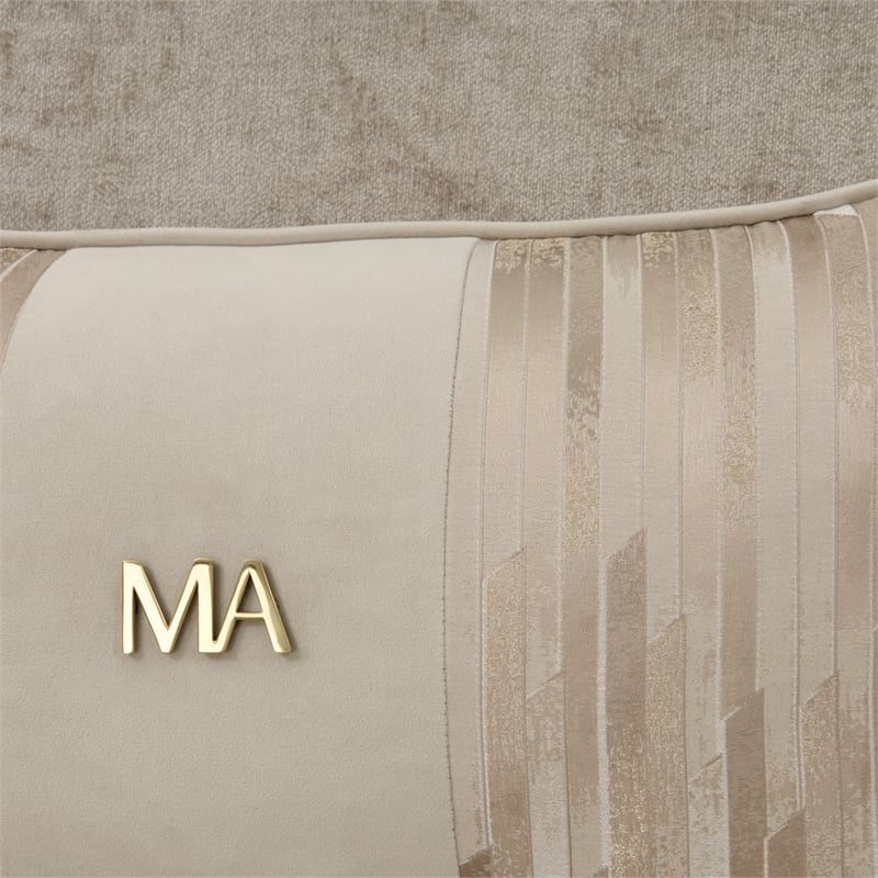 La Rachelle Chenille 3-Seater Sofa - Lustre/Champagne