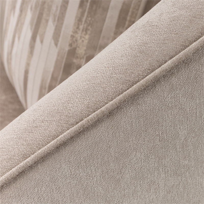 La Rachelle Chenille Swivel Chair - Lustre/Champagne